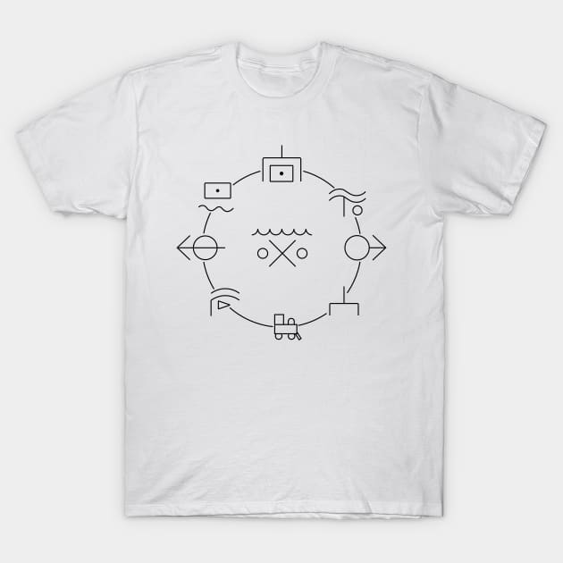 Hobo Codes Circle T-Shirt by Walzie